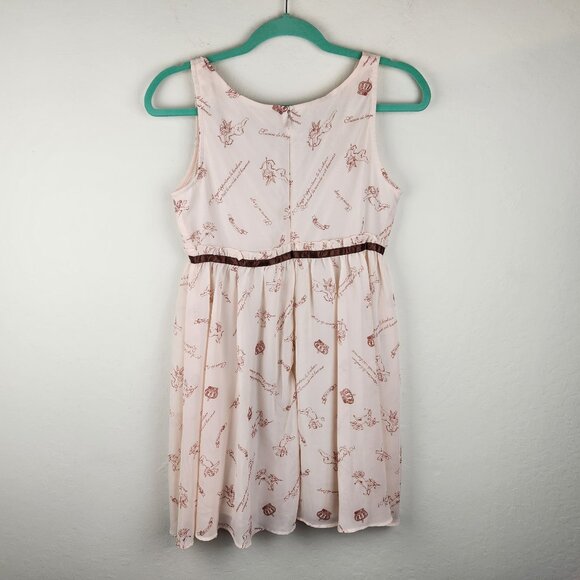 Ank Rouge Pink Cupid French Mini Dress sz M - Picture 2 of 10
